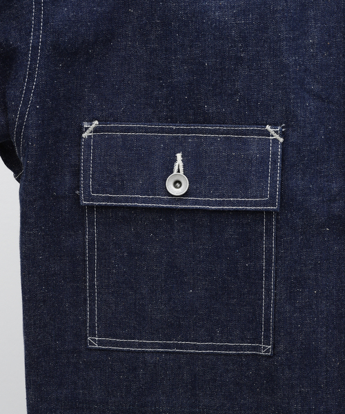 JOURNAL STANDARD J.S HOMESTEAD(ジャーナルスタンダードホームステッド)の「J.S.Homestead / RIGID DENIM CHORE COAT(カバーオール・メンズ・ネイビー・MEDIUM/LARGE)」の11枚目の写真