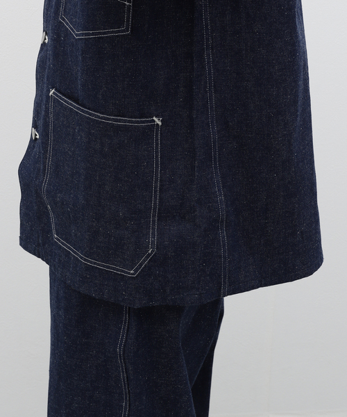 JOURNAL STANDARD J.S HOMESTEAD(ジャーナルスタンダードホームステッド)の「J.S.Homestead / RIGID DENIM CHORE COAT(カバーオール・メンズ・ネイビー・MEDIUM/LARGE)」の15枚目の写真