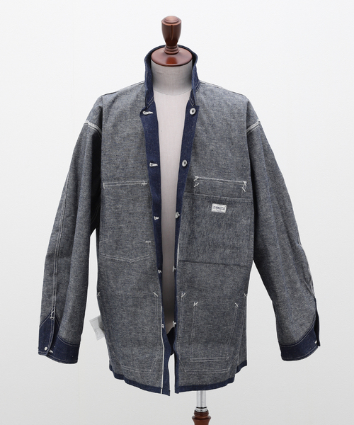 JOURNAL STANDARD J.S HOMESTEAD(ジャーナルスタンダードホームステッド)の「J.S.Homestead / RIGID DENIM CHORE COAT(カバーオール・メンズ・ネイビー・MEDIUM/LARGE)」の16枚目の写真