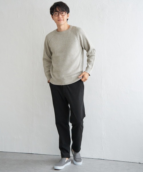 ikka（イッカ）の「【雑誌MonoMax12月号掲載】GOKU楽パンツ EASY STRETCH 起毛イージー（その他パンツ・メンズ・グレー/ブラック/ベージュ・S/M/L/XL）」の5枚目の写真