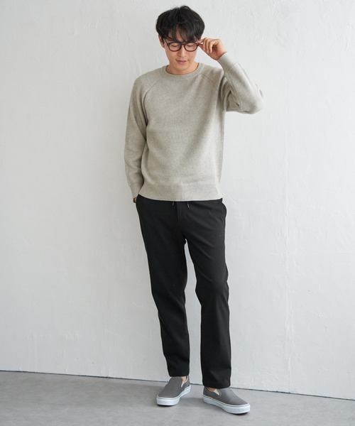 ikka（イッカ）の「【雑誌MonoMax12月号掲載】GOKU楽パンツ EASY STRETCH 起毛イージー（その他パンツ・メンズ・グレー/ブラック/ベージュ・S/M/L/XL）」の6枚目の写真