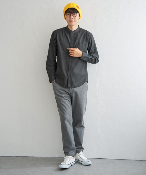 ikka（イッカ）の「【雑誌MonoMax12月号掲載】GOKU楽パンツ EASY STRETCH 起毛イージー（その他パンツ・メンズ・グレー/ブラック/ベージュ・S/M/L/XL）」の10枚目の写真