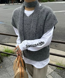 【Ltd.】MIX KNIT VEST