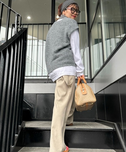 archives(アルシーヴ)の「【Ltd.】MIX KNIT VEST(ベスト・レディース・ベージュ/グレー・FREE)」の17枚目の写真
