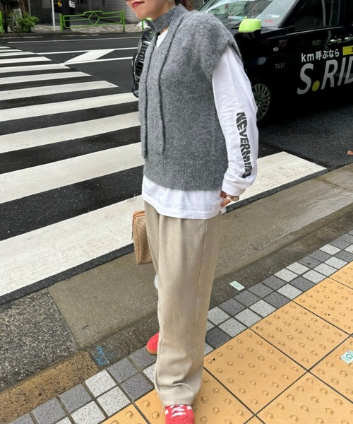 archives(アルシーヴ)の「【Ltd.】MIX KNIT VEST(ベスト・レディース・ベージュ/グレー・FREE)」の18枚目の写真