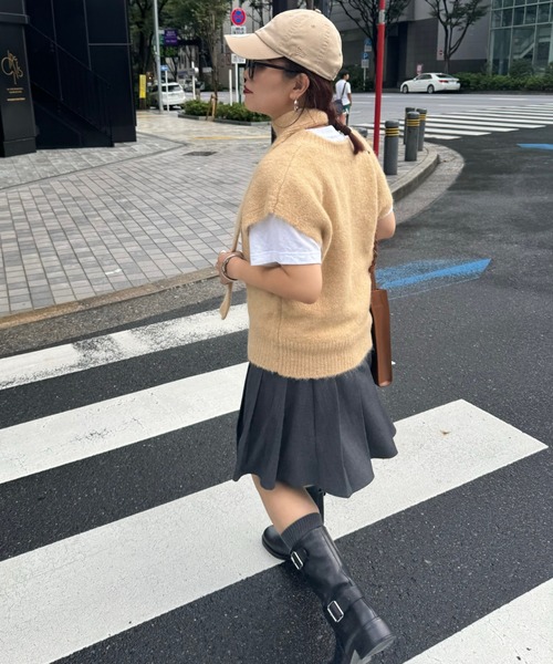 archives(アルシーヴ)の「【Ltd.】MIX KNIT VEST(ベスト・レディース・ベージュ/グレー・FREE)」の13枚目の写真