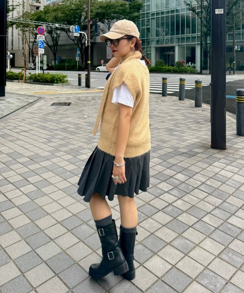 archives(アルシーヴ)の「【Ltd.】MIX KNIT VEST(ベスト・レディース・ベージュ/グレー・FREE)」の15枚目の写真