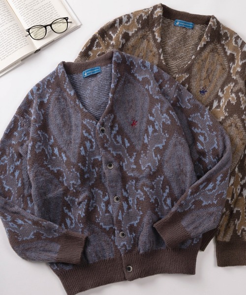 BEVERLY HILLS POLO CLUB（ビバリーヒルズポロクラブ）の「【71】【BEVERLY HILLS POLO CLUB/ビバリーヒルズポロクラブ】ワンポイント刺繍 モヘアタッチ ニットカーディガン（カーディガン/ボレロ・レディース・オレンジ/ライトブルー/エメラルド/ラベンダー/グレー系その他/グリーン系その他/スモークピンク/スミクロ/ライトベージュ/ダークオレンジ/グレー系/パープル系/ライトグレー系/オレンジ系/ブラック系/ホワイト系/ブラウン系/レッド系/ライトグレー系1/レッド系1/ブルー系/ブラック系1/グリーン系・M/L/XL）」の8枚目の写真