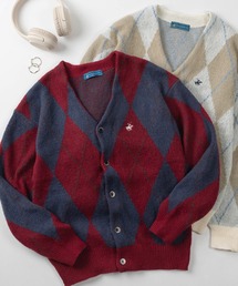 BEVERLY HILLS POLO CLUB（ビバリーヒルズポロクラブ）の「【71】【BEVERLY HILLS POLO CLUB/ビバリーヒルズポロクラブ】ワンポイント刺繍 モヘアタッチ ニットカーディガン/ユニセックス/レディース/メンズ/26AW新色追加（カーディガン/ボレロ）」