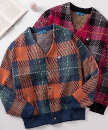 モヘアニット」に該当するカーディガン/ボレロ（チェック柄