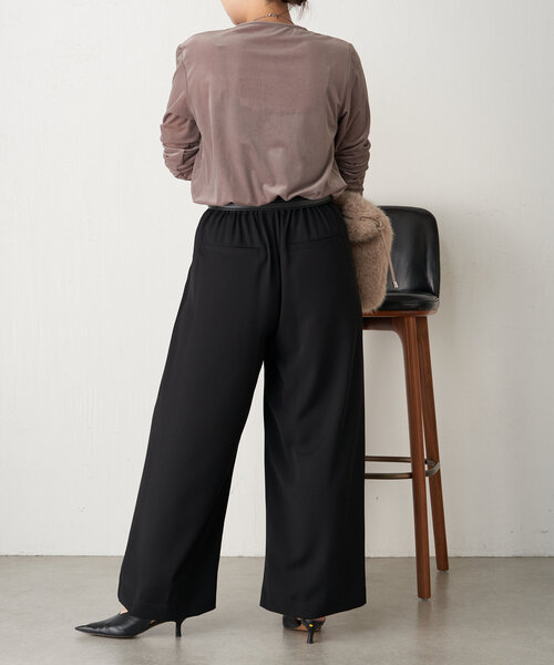 Jena espace merveilleux（ジェナ　エスパスメルヴェイユ）の「ベロアプルオーバー（Tシャツ/カットソー・レディース・ベージュ/グレー/ブラック・FREE）」の13枚目の写真