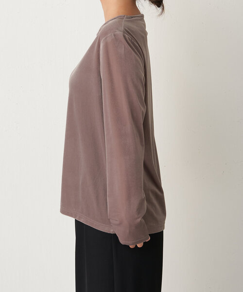 Jena espace merveilleux（ジェナ　エスパスメルヴェイユ）の「ベロアプルオーバー（Tシャツ/カットソー・レディース・ベージュ/グレー/ブラック・FREE）」の20枚目の写真