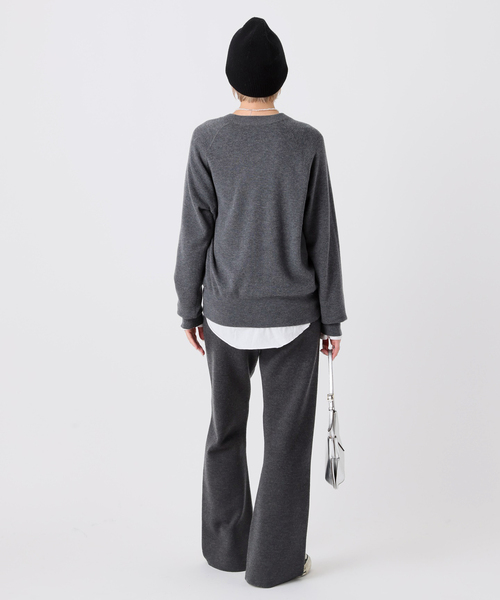 美品　AP STUDIO　エーピーストゥディオ　スムージーニットパンツ　ブラック スムージーニットパンツ（スラックス）｜AP STUDIO（エーピー