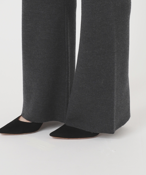 美品　AP STUDIO　エーピーストゥディオ　スムージーニットパンツ　ブラック スムージーニットパンツ（スラックス）｜AP STUDIO（エーピー