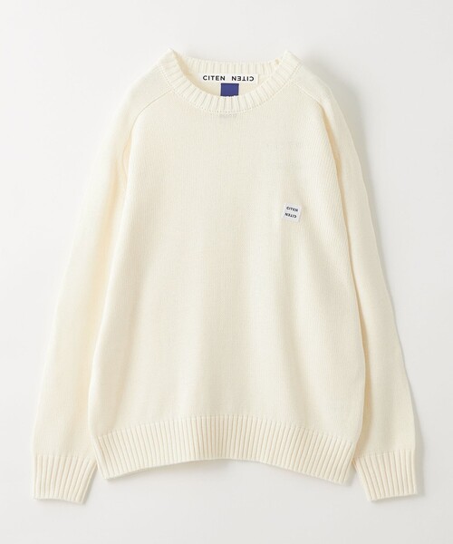 CITEN(シテン)の「<CITEN>ミドルゲージクルーネックニット(ニット/セーター・メンズ・ブラック/ダークグレー・M/L)」の9枚目の写真