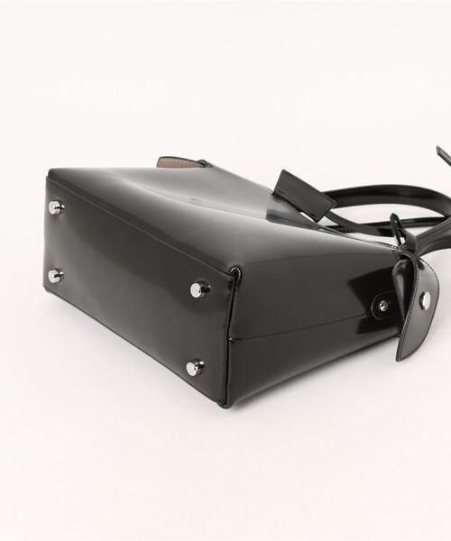 GIANNI NOTARO（ジャンニノターロ）の「【GIANNI NOTARO】ガラスレザー2WAYワンショルダートートバッグ ポーチ付き / 4091S（トートバッグ・レディース・ブラック・FREE）」の3枚目の写真