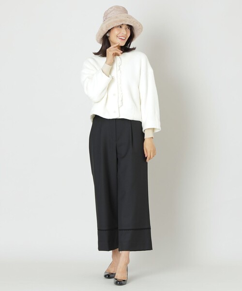 TO BE CHIC（トゥー ビー シック）の「フェイクファーコンビ バケットハット（ハット・レディース・ベージュ/ブラック・FREE）」の3枚目の写真