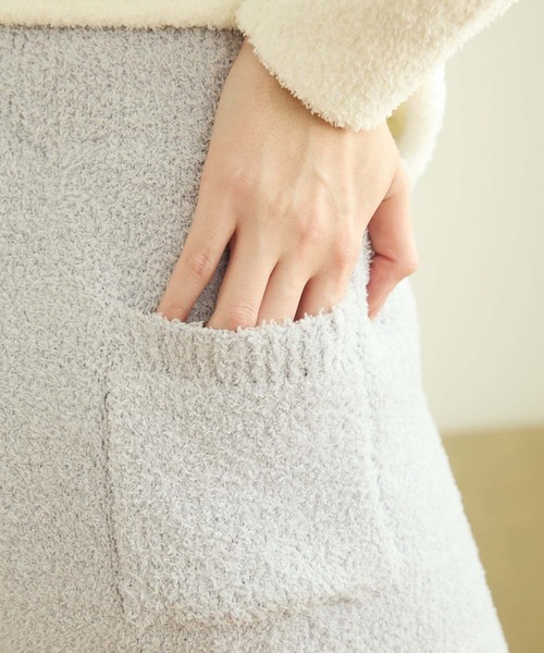 ルームウェア】ロゴ入りもこもこショートパンツ（ルームウェア
