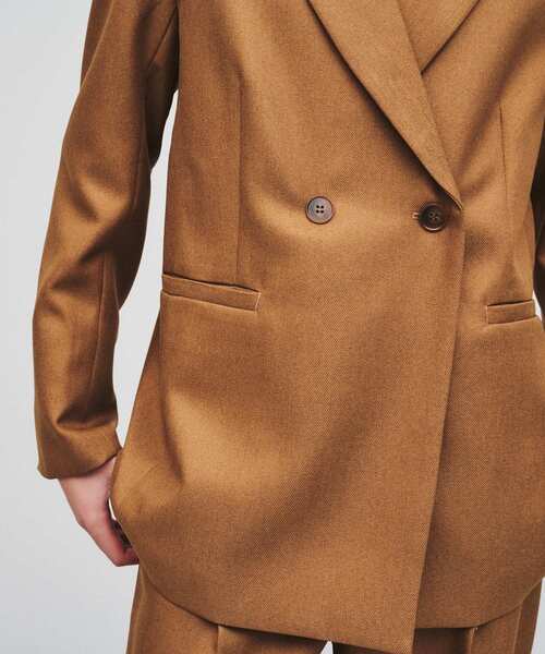 cloenc（クロエンス）の「◆【セットアップ／セレモニー】ウールライクテーラードジャケット（テーラードジャケット・レディース・ブラック/キャメル/ダークグレー・02）」の9枚目の写真