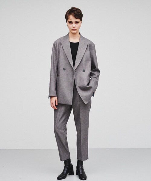 cloenc（クロエンス）の「◆【セットアップ／セレモニー】ウールライクテーラードジャケット（テーラードジャケット・レディース・ブラック/キャメル/ダークグレー・02）」の10枚目の写真