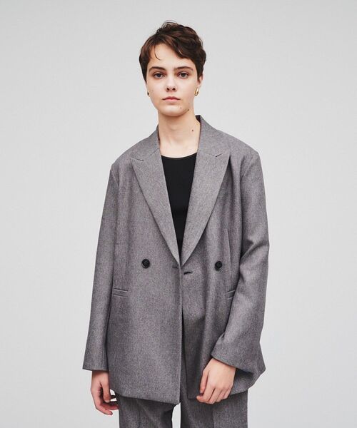 cloenc（クロエンス）の「◆【セットアップ／セレモニー】ウールライクテーラードジャケット（テーラードジャケット・レディース・ブラック/キャメル/ダークグレー・02）」の11枚目の写真