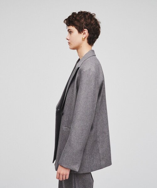 cloenc（クロエンス）の「◆【セットアップ／セレモニー】ウールライクテーラードジャケット（テーラードジャケット・レディース・ブラック/キャメル/ダークグレー・02）」の13枚目の写真