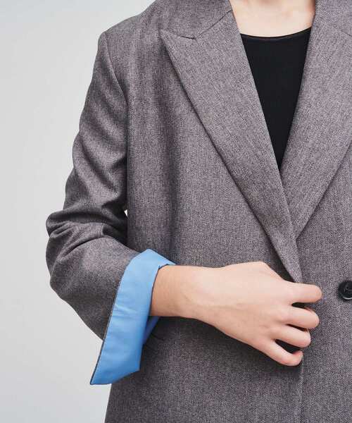 cloenc（クロエンス）の「◆【セットアップ／セレモニー】ウールライクテーラードジャケット（テーラードジャケット・レディース・ブラック/キャメル/ダークグレー・02）」の15枚目の写真