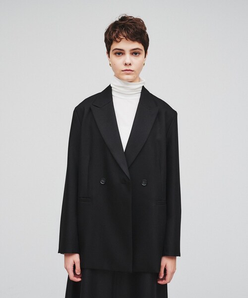 cloenc（クロエンス）の「◆【セットアップ／セレモニー】ウールライクテーラードジャケット（テーラードジャケット・レディース・ブラック/キャメル/ダークグレー・02）」の17枚目の写真