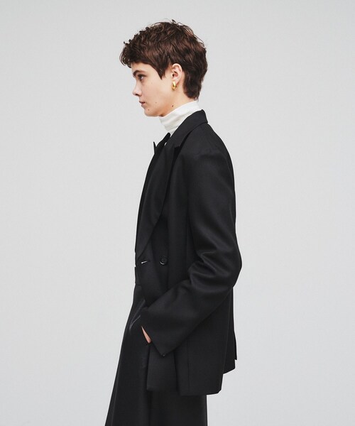 cloenc（クロエンス）の「◆【セットアップ／セレモニー】ウールライクテーラードジャケット（テーラードジャケット・レディース・ブラック/キャメル/ダークグレー・02）」の19枚目の写真