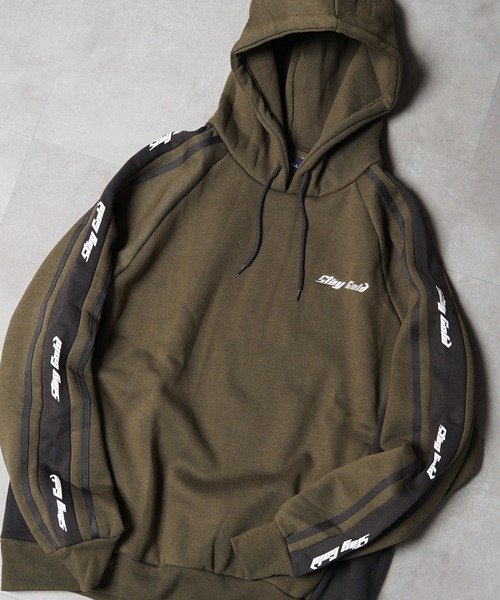 【STAYGOLD】裏起毛 ロゴライン スウェットパーカー / Lined Logo Line Sweatshirt Hoodie（パーカー）｜STAY GOLD（ステイゴールド）