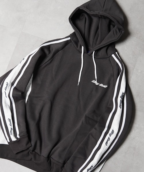 【STAYGOLD】裏起毛 ロゴライン スウェットパーカー / Lined Logo Line Sweatshirt Hoodie（パーカー）｜STAY GOLD（ステイゴールド）
