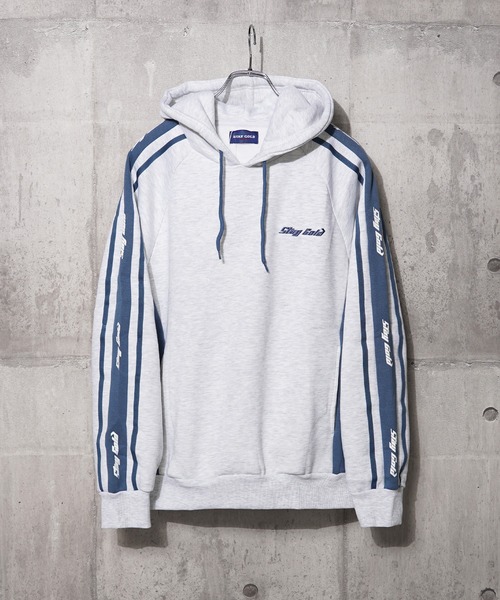 【STAYGOLD】裏起毛 ロゴライン スウェットパーカー / Lined Logo Line Sweatshirt Hoodie（パーカー）｜STAY GOLD（ステイゴールド）
