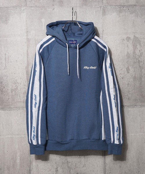 【STAYGOLD】裏起毛 ロゴライン スウェットパーカー / Lined Logo Line Sweatshirt Hoodie（パーカー）｜STAY GOLD（ステイゴールド）