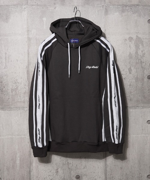 【STAYGOLD】裏起毛 ロゴライン スウェットパーカー / Lined Logo Line Sweatshirt Hoodie（パーカー）｜STAY GOLD（ステイゴールド）