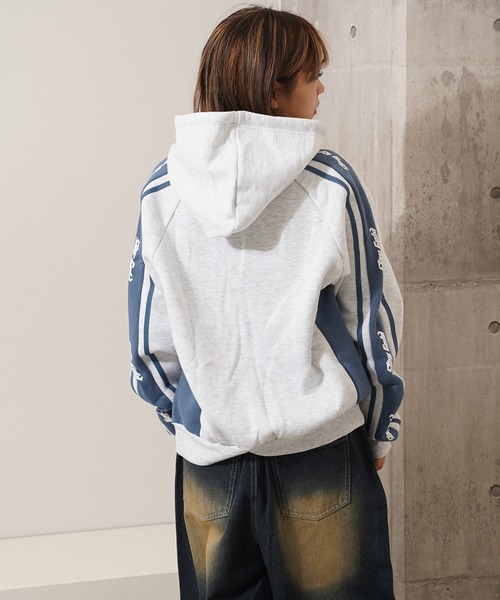 【STAYGOLD】裏起毛 ロゴライン スウェットパーカー / Lined Logo Line Sweatshirt Hoodie（パーカー）｜STAY GOLD（ステイゴールド）