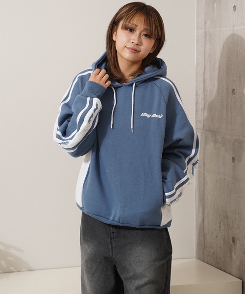 【STAYGOLD】裏起毛 ロゴライン スウェットパーカー / Lined Logo Line Sweatshirt Hoodie（パーカー）｜STAY GOLD（ステイゴールド）