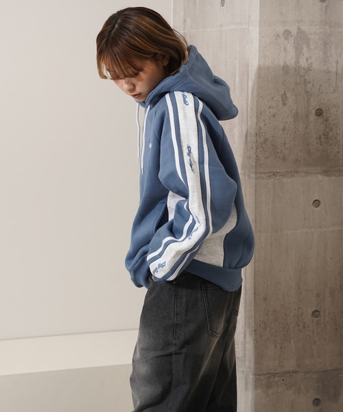 【STAYGOLD】裏起毛 ロゴライン スウェットパーカー / Lined Logo Line Sweatshirt Hoodie（パーカー）｜STAY GOLD（ステイゴールド）