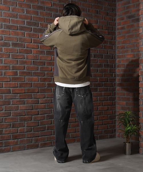 【STAYGOLD】裏起毛 ロゴライン スウェットパーカー / Lined Logo Line Sweatshirt Hoodie（パーカー）｜STAY GOLD（ステイゴールド）