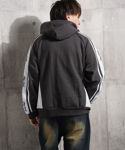 【STAYGOLD】裏起毛 ロゴライン スウェットパーカー / Lined Logo Line Sweatshirt Hoodie（パーカー）｜STAY GOLD（ステイゴールド）