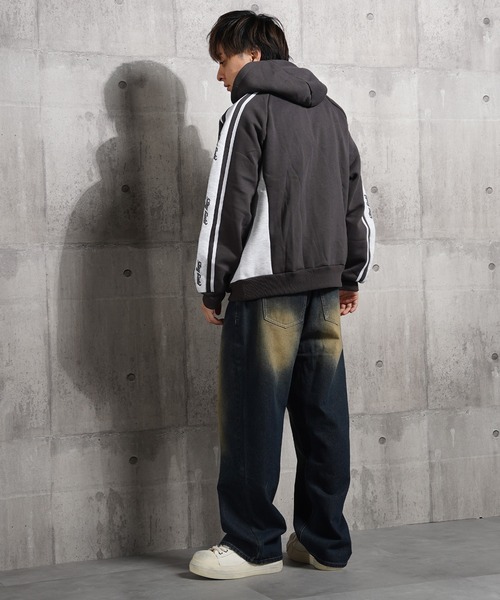 【STAYGOLD】裏起毛 ロゴライン スウェットパーカー / Lined Logo Line Sweatshirt Hoodie（パーカー）｜STAY GOLD（ステイゴールド）