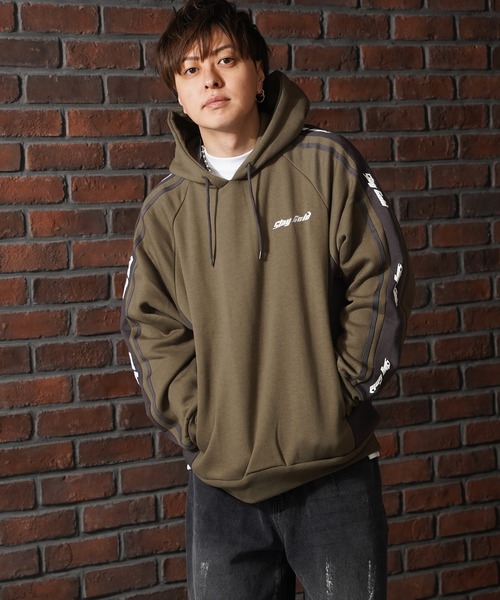 【STAYGOLD】裏起毛 ロゴライン スウェットパーカー / Lined Logo Line Sweatshirt Hoodie（パーカー）｜STAY GOLD（ステイゴールド）