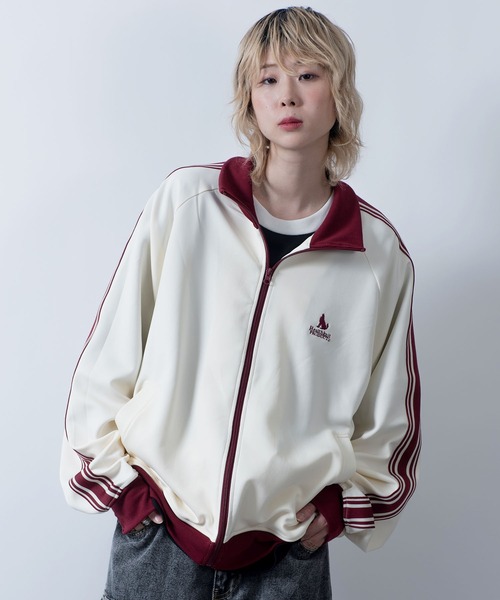 セール】別注【Healthknit Product】sleeve line one point wolf track
