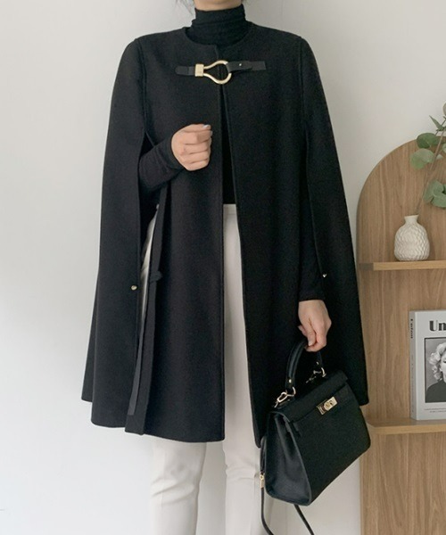 Ritomo De Ricco（リトモ・デ・リコ）の「ポンチョコート（ポンチョ・レディース・グレー/ブラック・FREE）」の17枚目の写真