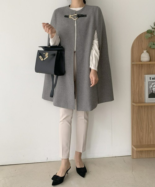 Ritomo De Ricco（リトモ・デ・リコ）の「ポンチョコート（ポンチョ・レディース・グレー/ブラック・FREE）」の16枚目の写真