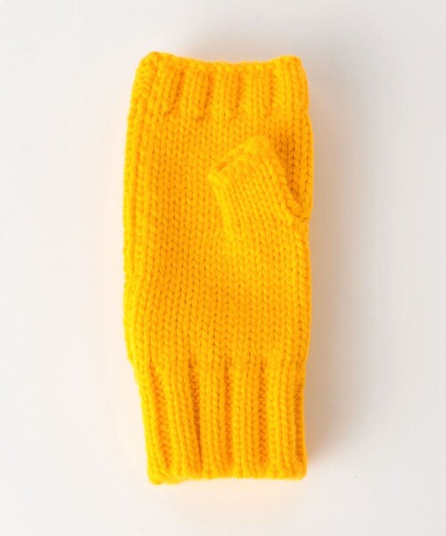 BEAUTY&YOUTH UNITED ARROWS（ビューティーアンドユースユナイテッドアローズ）の「ローゲージ フィンガーレス グローブ（手袋・レディース・コバルトブルー/イエロー・FREE）」の8枚目の写真
