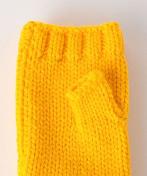 BEAUTY&YOUTH UNITED ARROWS（ビューティーアンドユースユナイテッドアローズ）の「ローゲージ フィンガーレス グローブ（手袋・レディース・コバルトブルー/イエロー・FREE）」の9枚目の写真