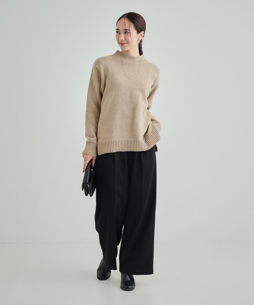 SHOO・LA・RUE（シューラルー）の「◆ラメがさりげなく光る やわらかニット（ニット/セーター・レディース・アイボリー/ブラウン系/グリーン系・01/02/03/04）」の14枚目の写真