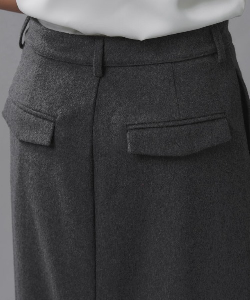 RASW（ラス）の「[RASW]ウール混ストレートスカート（スカート・レディース・チャコール・S/M/L）」の21枚目の写真