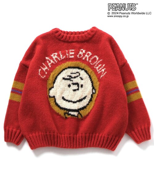 PEANUTSジャガードニットセーター「チャーリーブラウン」 HOUSTON
