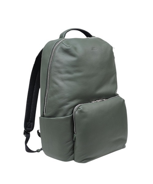 SEEKER（シーカー）の「【MATTE】ソフトレザー ボンディングバックパック SKB-MT17（バックパック/リュック・メンズ・キャメル/グリーン/ライム/ネイビー/ブラック/グレイッシュベージュ・FREE）」の4枚目の写真